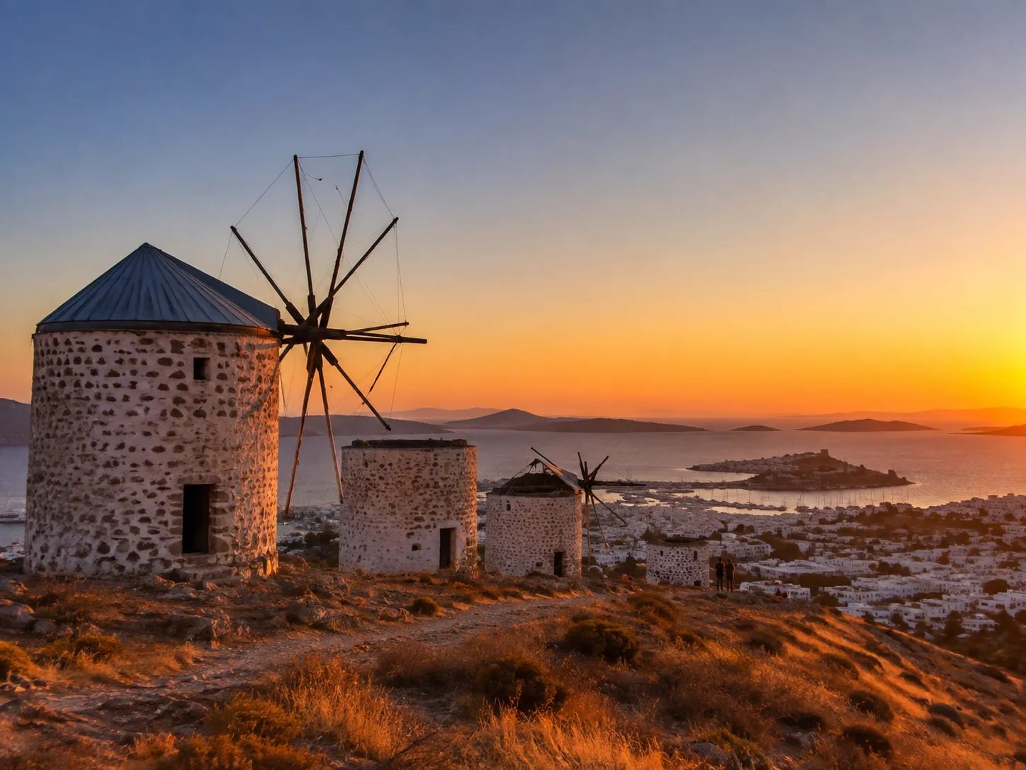 The Stone Windmills in Bodrum